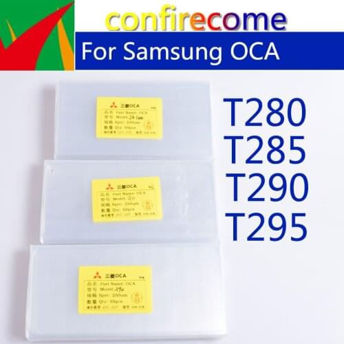 50Pcs/Lot OCA Optical Clear Adhesive For Samsung Galaxy Tab A 7.0 T280 T285 For Mitsubishi TAB A 8.0 T290 T295 Film OCA Glue