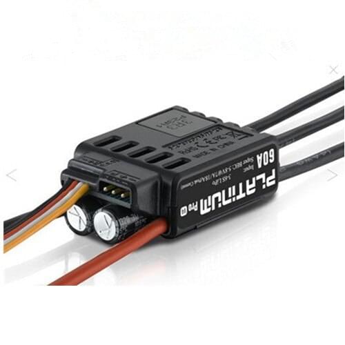 Original HobbyWing Platinum PRO V4 60A ESC (3S-6S) for 450-480 Class Heli (Propeller: 325-360mm) For Fix-wing drone Multirotor