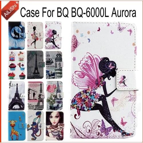 AiLiShi Factory Direct! Case For BQ BQ-6000L Aurora Luxury Flip PU Leather Case Exclusive 100% Special Phone Cover Skin+Tracking
