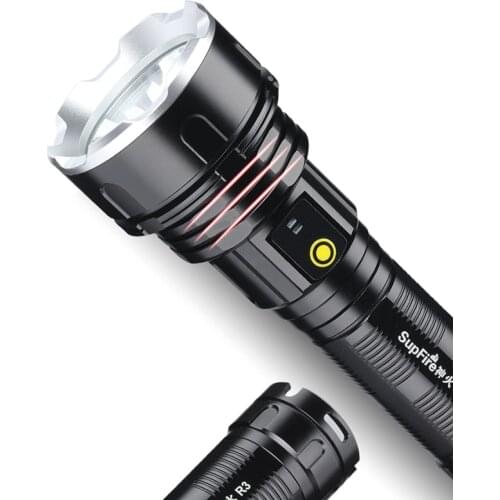 Most Powerful Military Lamp 18650 Flashlight Rechargeable Color Flashlight Dazzeler Nightcore Lanterna Tatica Household Eg50sd