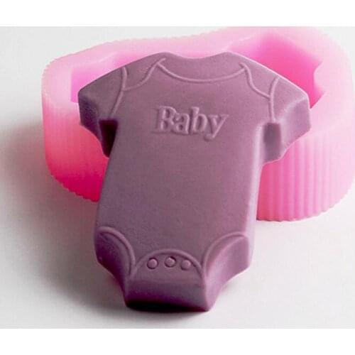 Silicone Fondant molds Baby shirt craft silicone soap mold clay resin mould DIY manual moulds aroma stone moulds