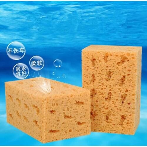 Universal Car Wash Sponge Extra Large Cleaning Honeycomb Coral Car Yellow Thick Sponge Block Car Supplies Auto Wash Tools
