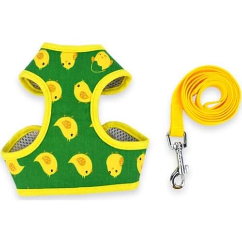 Dog Vest Cartoon Animal Leash