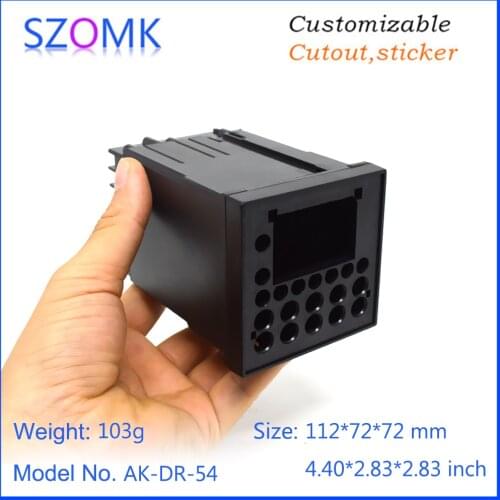 1 piece 112*72*72m szomk szomk small plastic temperature control time relay instrument enclosure for electronics LED display