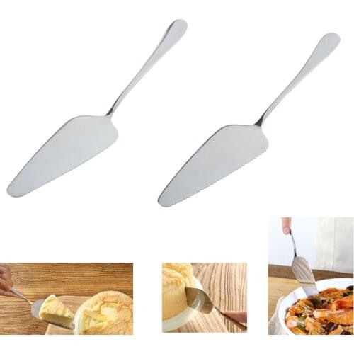 1Pcs Cake Shovel Knife Pie Pizza Cheese Server Stainless Steel Cake Divider Serrated Knives Kitchen Baking Tools Pastry Spatulas