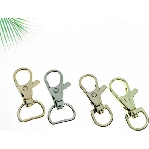 10 Pieces 39MM High-End Hanging Plated Dog Buckle Key Fish Tail Buckle Mouth Luggage Hardware Handbag Men And Women Bag Hook