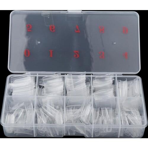 500x Lady Natural French False Fake Nails Tips for Salon DIY Nail Design