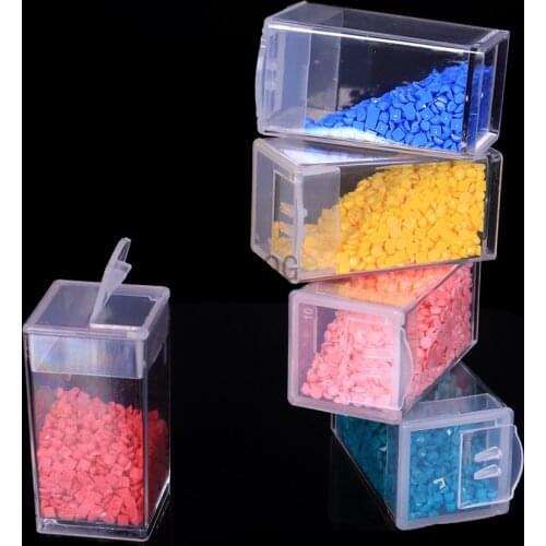 Plastic Bottle 60pcs Diy Diamond Embroidery Size 2.5x5cm Transparent Beads Storage Accessories Painting Handicrafts Rhinestones