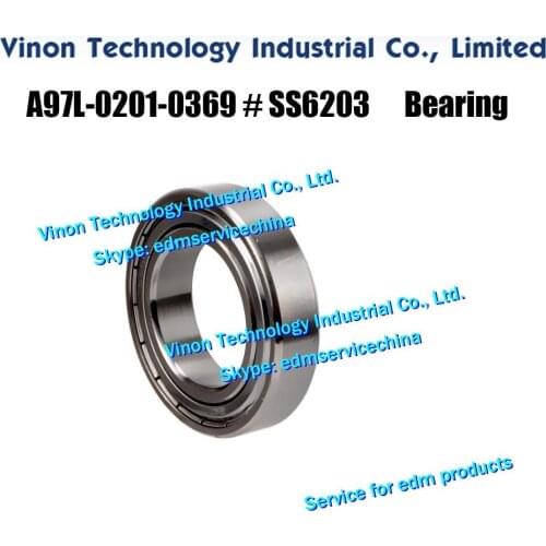A97L-0201-0369#SS6203 Lower Bearing (5pcs/lot) edm spare parts for A,B,C series A97L02010369, A97L.0201.0369/SS6203, A97L0201036