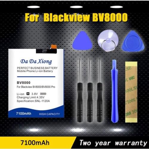 DaDaXiong 0 Cycle 6800mAh V636468P For Blackview BV8000 Battery Blackview BV8000 Pro Free tools+Sticker