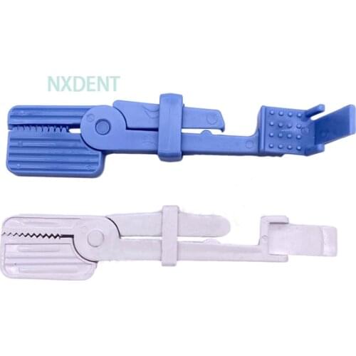 5pcs Dental X-Ray Film Holder Clip Plastic X Ray Film Clip Snap Clip White/Blue Dentist Lab Instrument Tool Radiograph Holder