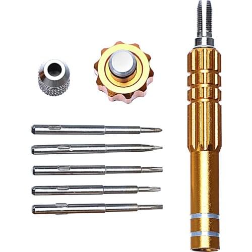 DIYWORK DIY Mobile Phone Accessories Screwdrivers Pen Style Mobile Phone Repair Tool Kit Cell Phone Opening Tools Set 5 in 1