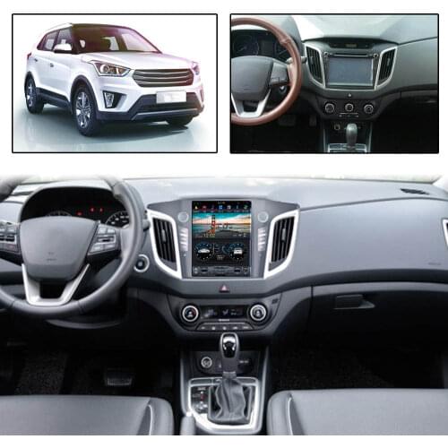 For Hyundai ix25 Creta Cantus 2014-2019 10.4\" tesla style vertical screen android 9.0 Six core Car GPS radio Navigation