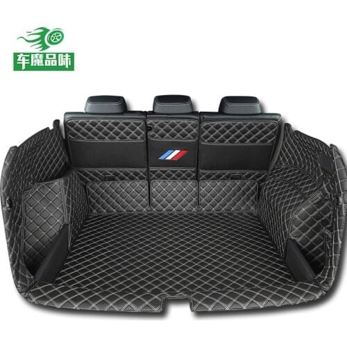 For Skoda Kodiaq 5 seats 2019 2020 High-quality leather Full-enclosed 3D car trunk mat modified boot mat