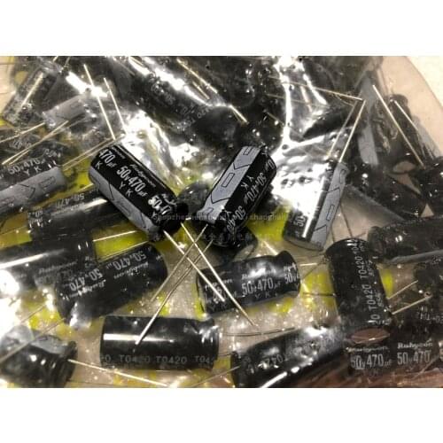 10pcs Rubycon imports of electrolytic capacitors 50v470uf 470uf 50v 10*20 precious stones Yk
