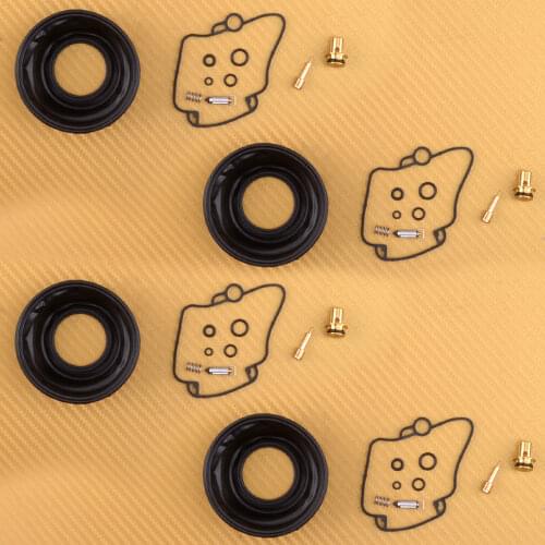 Beler 4Sets Motorcycle Carburetor Repair Rebuild Kit Plunger Diaphragm Fit for Suzuki GSXR 750 750W