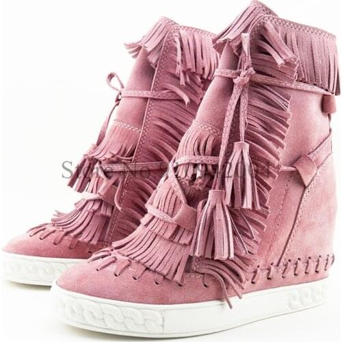 Macytino Women's Wedge Ankle Boots