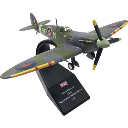 1/72 World War II UK Fighter Metal Army Model Collectables Ornaments
