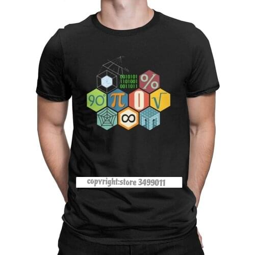 Men Math Mathematical T-Shirt mula Geometry Funny Graphic Crewneck Fitness Clothes Premium Cotton Tees Adult Tshirts