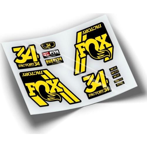 Pegatinas hairpin clip FOX 34 2018 WP76 STICKERS