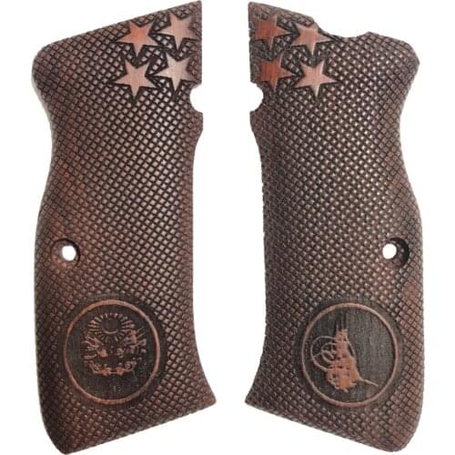 Unshakable Mega Kýlýnç Ottoman Tuğra and Starboard Model Star Laser Cut Red Wooden Grip