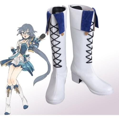 Game Honkai Impact 3 Cosplay Shoes Boots Fuka Cosplay Shoes Halloween Party Cosplay Costumes Daily Leisure Shoes