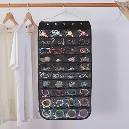 Storage Hanging Bag Behind The Door Wall Hanging Desktop Debris non-woven Jewelry Small Objects Storage And Sorting Hanging Bag