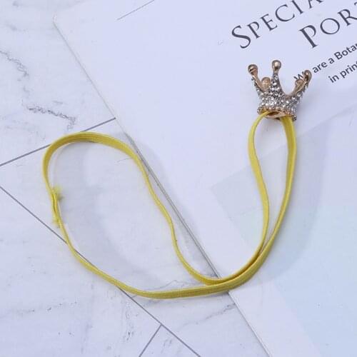 Baby Crown Headband Elastic Hair Band Rhinestone Glittering Fashion Cute Girls Newborn Photography Birthday Party Props Luxury