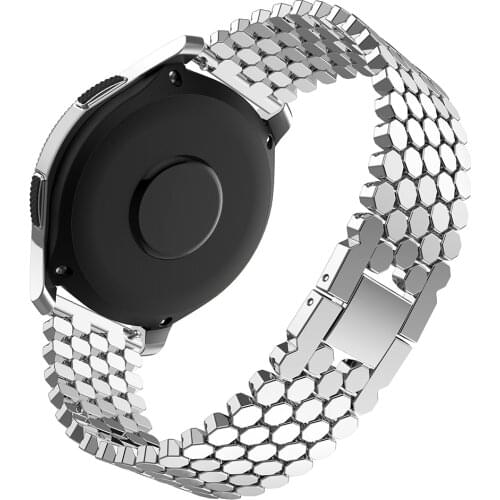 22mm Stainless Steel Watch band For Samsung Galaxy 46mm Gear S3 Classic Frontier band Galaxy Watch 3 45mm Bracelet Link Strap