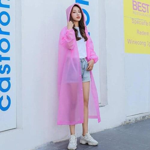 Waterproof Hooded Rain Coat Women Raincoat Men Rain Clothes covers Impermeable Rainwear Capa de chuva chubasquero Poncho