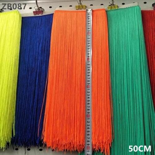 Zsbszc New 10M Long 50cm Width Ribbon Edge Fringed Trim African Accessories Stage DIY Curtains Latin Clothes Decoration ZB087