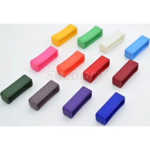 100pcs/lot 1" Colorful Belt Loop Keeper Webbing Size 26mm for Dog Collar Harness Backpack Straps 12 Colors