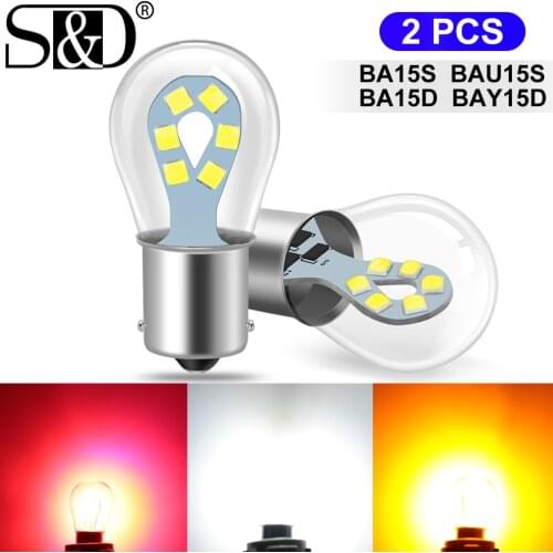 2Pcs 1156 BA15S P21W LED BAU15S PY21W 1157 BA15D LED Bulb 1157 BAY15D P21/5W R5W R10W Auto Lamp Bulbs Car LED Light 12V