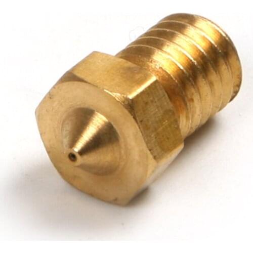 2pcs/set Adopts High Quality Brass Gold Tone 3D Printer Brass Nozzle M6 Thread ED3 0.2x2x1.75mm High Printing Precision