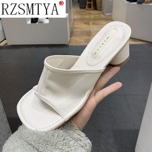 2021 New Summer Women Slippers High Heels Sandals Fashion Candy Colors Female Casual Mixed Colour Shoes
