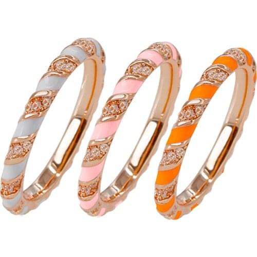 3 PCS Color Finger Ring Set for Women Crystal Female Rings Jewelry Womens Fashion Trendy Gift For Girls Party 2020 New Arrivals