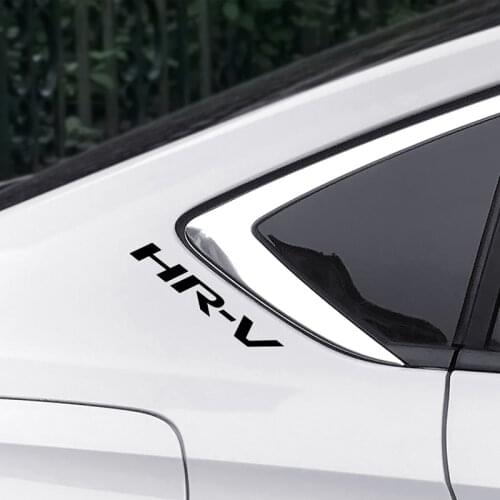 4PCS/Set Auto Vinyl Brand Letters Body Decor Sport Stickers For Honda HRV HR-V Car Whole Body Trim Decals Reflective Accessories