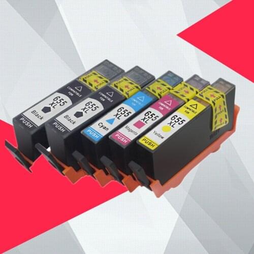 5PK Compatible for HP655 for hp 655 for hp655xl 655xl ink cartridge for HP Deskjet 3525/4615/4625/5525/6520c printer