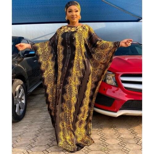 African Dress Women Dashiki Chiffon Muslim Abaya Hijab Bazin Maxi Long Gowns Broder Riche Sexy Lady Fairy Boubou Robes Dresses