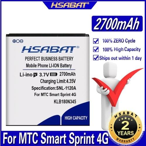 HSABAT 2700mAh KLB180N345 Battery for MTC Smart Sprint 4G