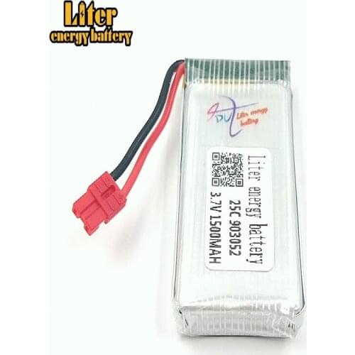 3.7V 1500mah 903052 Lipo Battery For X5HC X5HW RC Quadcopter Spare Parts 3.7V 1500mAh Battery RC Camera Drone Accessories