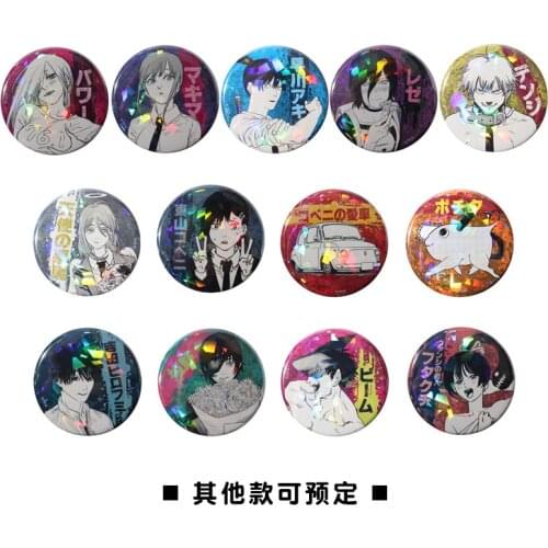Anime Chainsaw Man Pochita Makima Hayakawa Aki Badge Metal Brooch Pin Buttons Toys Souvenir Cospaly Collection Gifts