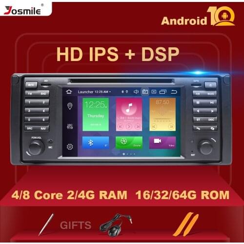 IPS DSP 4GB 2 Din Android 10 Car Multimedia Radio For BMW X5 E53 BMW E39 Stereo 5 Series Video Audio GPS Navigation Carplay SWC