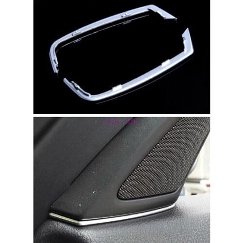 Car Styling Interior Door Loudspeaker Moulding Trim Chrome ABS For BMW 5 520 525 F10 F18 2011-2017