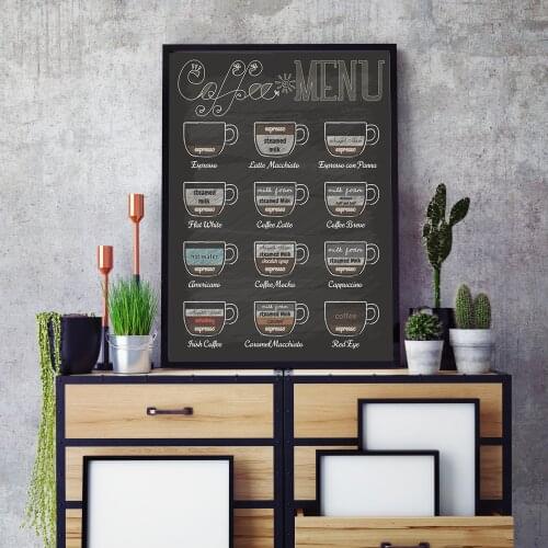 Free WIFI Shabby Chic Home Bar Cafe Vintage Wall Decor Canvas Painting Pub Tavern Retro Decorative Plate Coffee Menu Poster