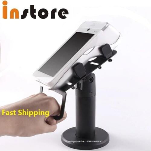 Factory Price Store Usage 360 Degree Rotating Metallic POS Machine Holder Angle Adjustable POS Stand