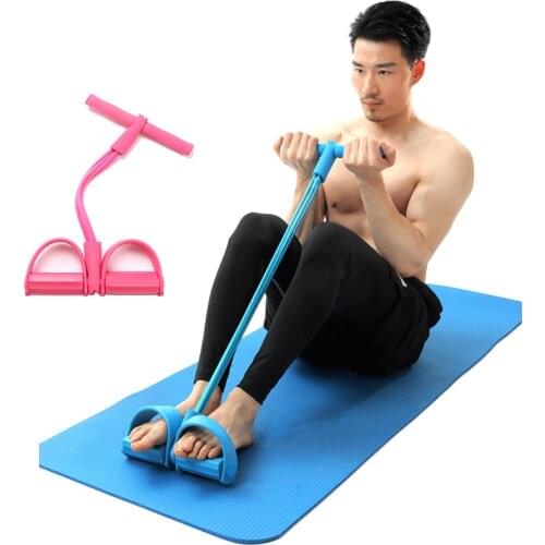 4 Resistanc Elastic Pull Ropes Exerciser Rower Belly Resistance Band Home Gym Sport Training Elastic Bands For Fitness Equipment