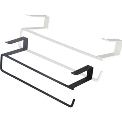 Metal Iron Towel Rack Storage Holder Hanging Roll Paper Organizer Tissue Hanger Bar for Home Bathroom Kitchen Hardware