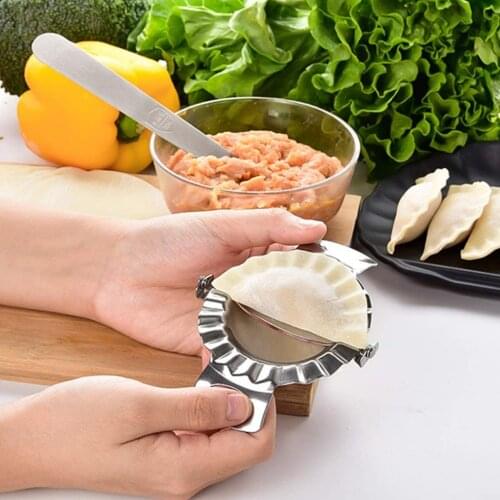 3-Piece Full Set Small Kitchen Gadgets Stainless Steel 304 Dumpling Mold Manual Dumpling Machine For The Kitchen For Convenience