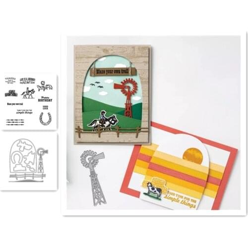 RIDE RANGE Metal Cutting Dies And Stamps Stencils For DIY Scrapbooking Die Cuts Paper Craft Dies For Card Making 2021